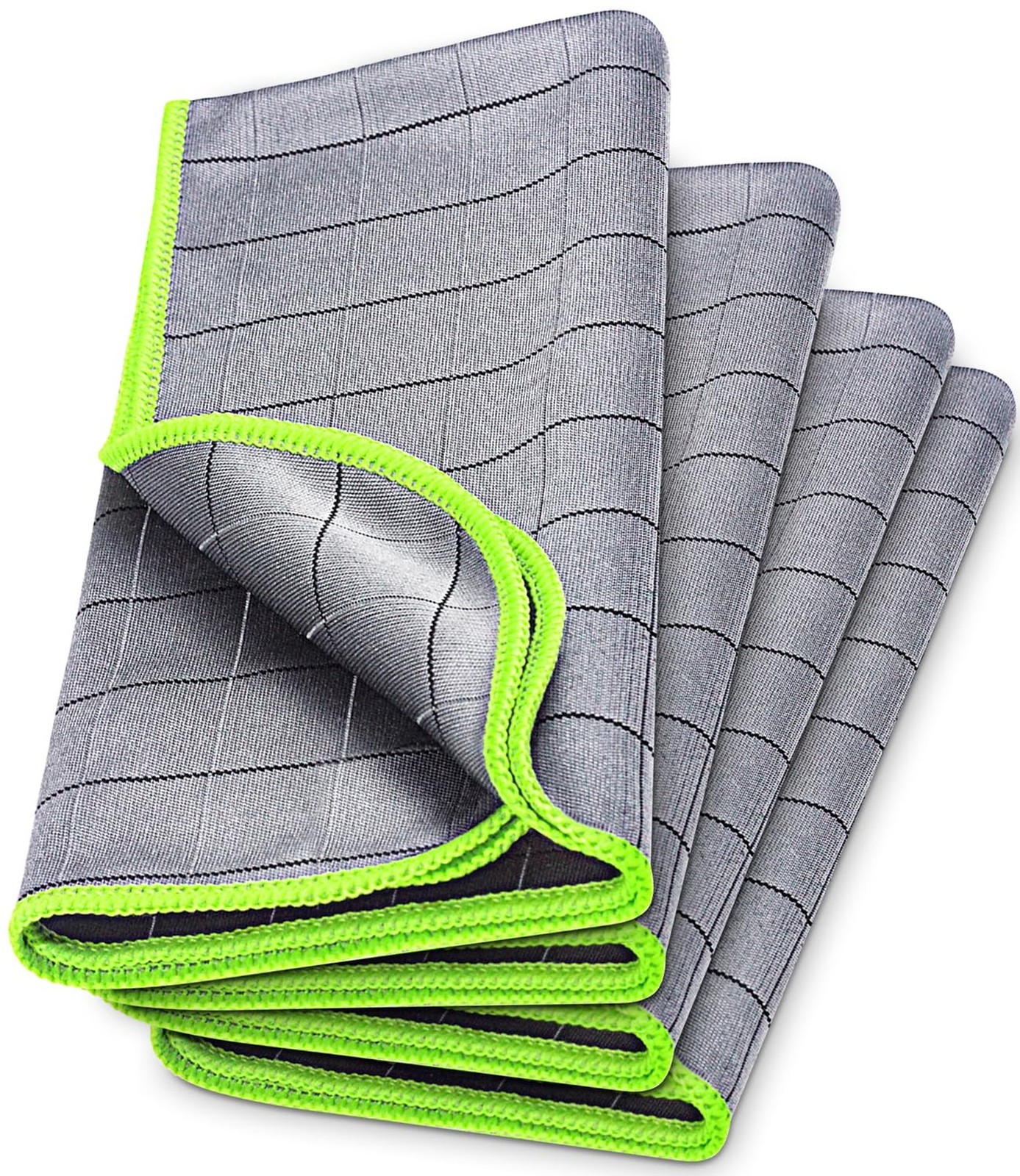 Airlab Magic Cleaning Cloth Window Glass Cleaner Carbon Microfiber Towels Kit...