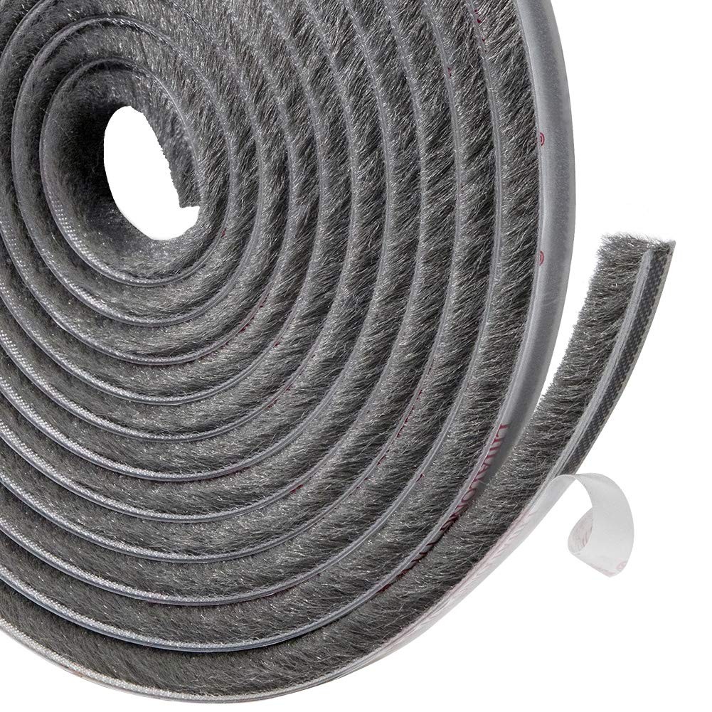 Felt Weather Stripping Seal Tape 11/32 Inch X 11/32 Inch X 16 Ft Self Adhesive D