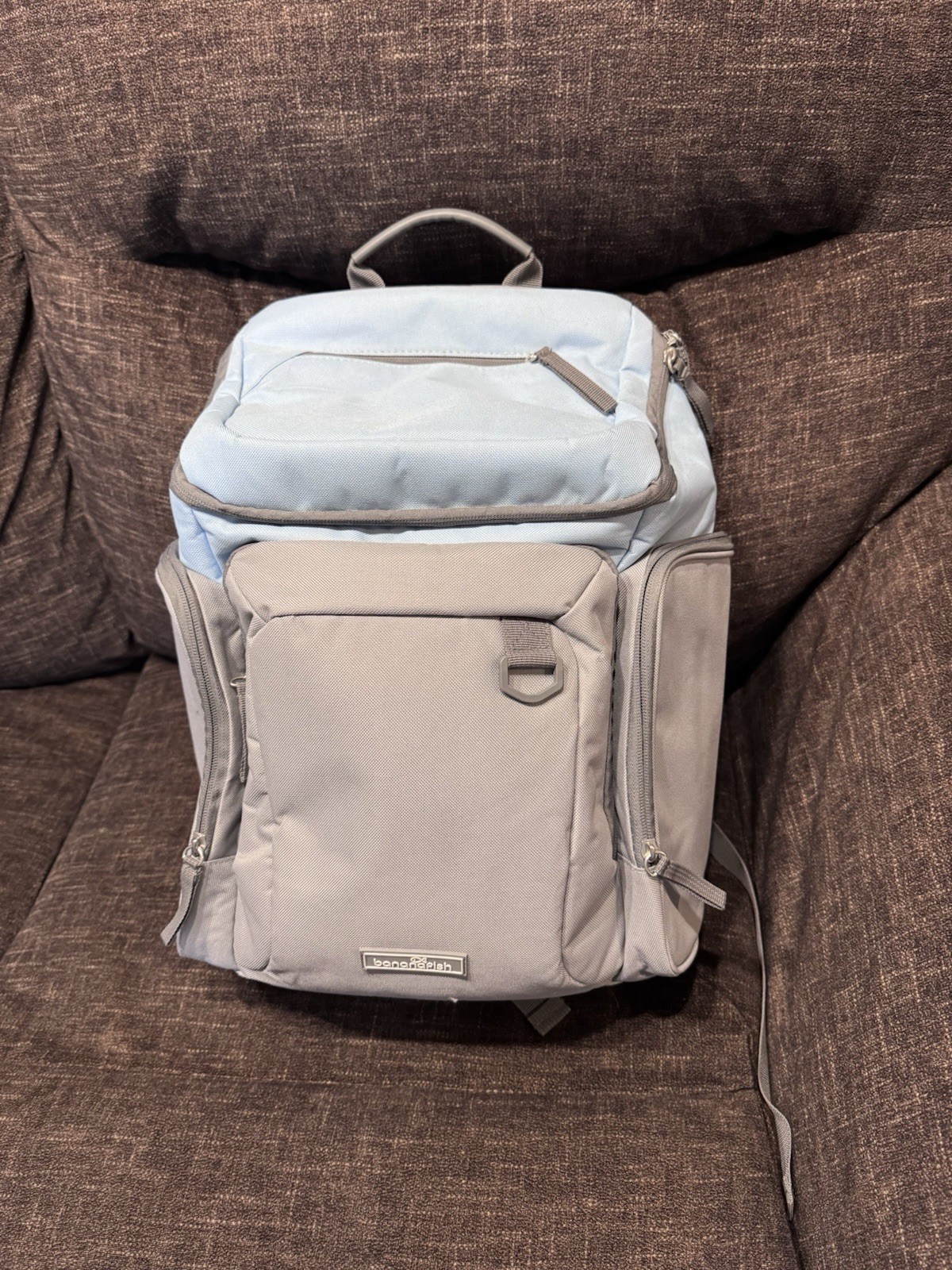 NEW Baby Diaper Bag Banana Fish Backpack Gray And Blue