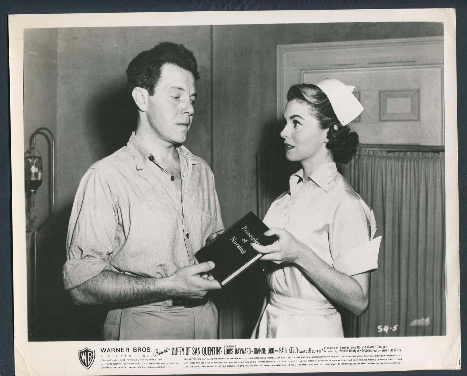 LOUIS HAYWARD JOANNE DRU Duffy Of San Quentin '54 BOOK NURSE