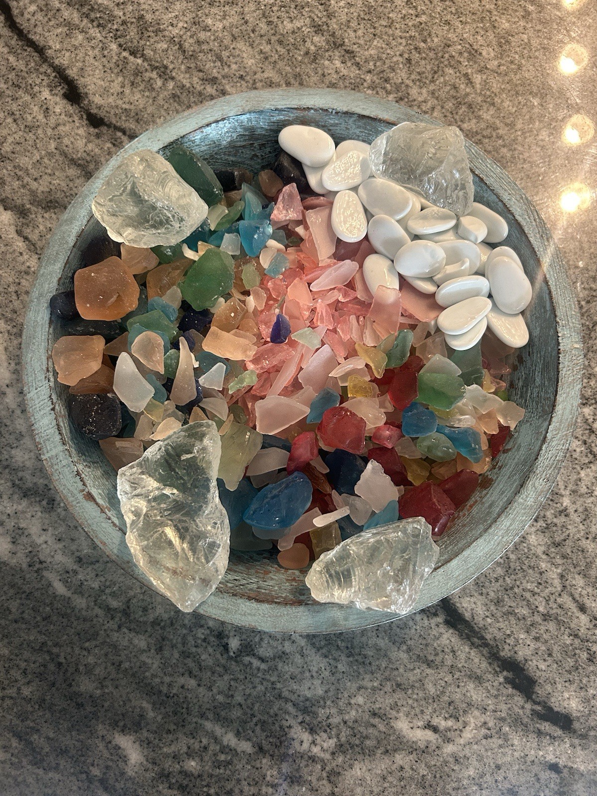Sea Glass, Quartz, Natural Colored Rocks Huge Mixed Lot Of 15.5 LB