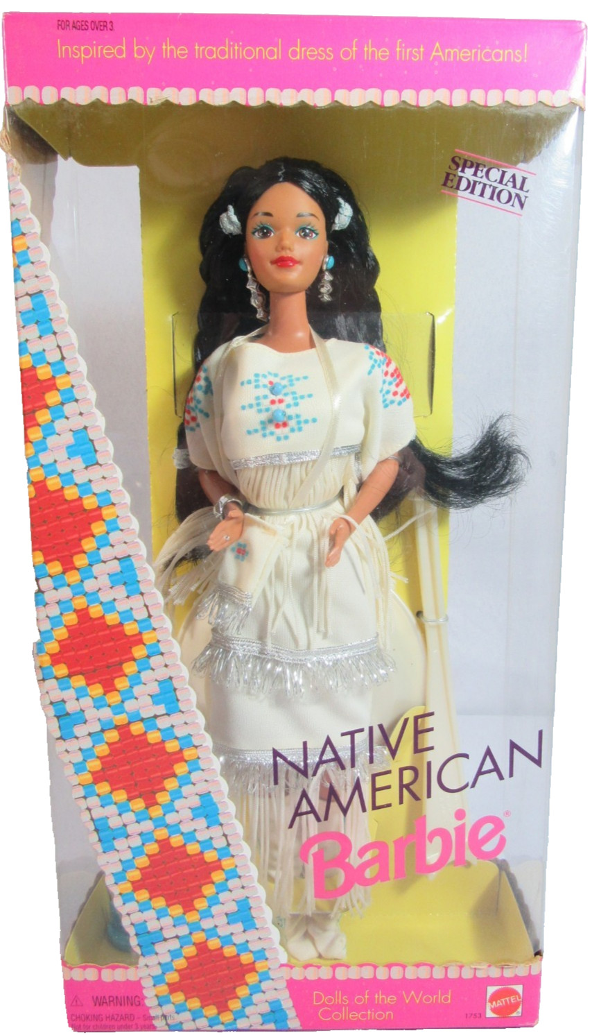 BARBIE 1992 "NATIVE AMERICAN" DOLLS OF THE WORLD SPECIAL EDITION #1753 - NIB