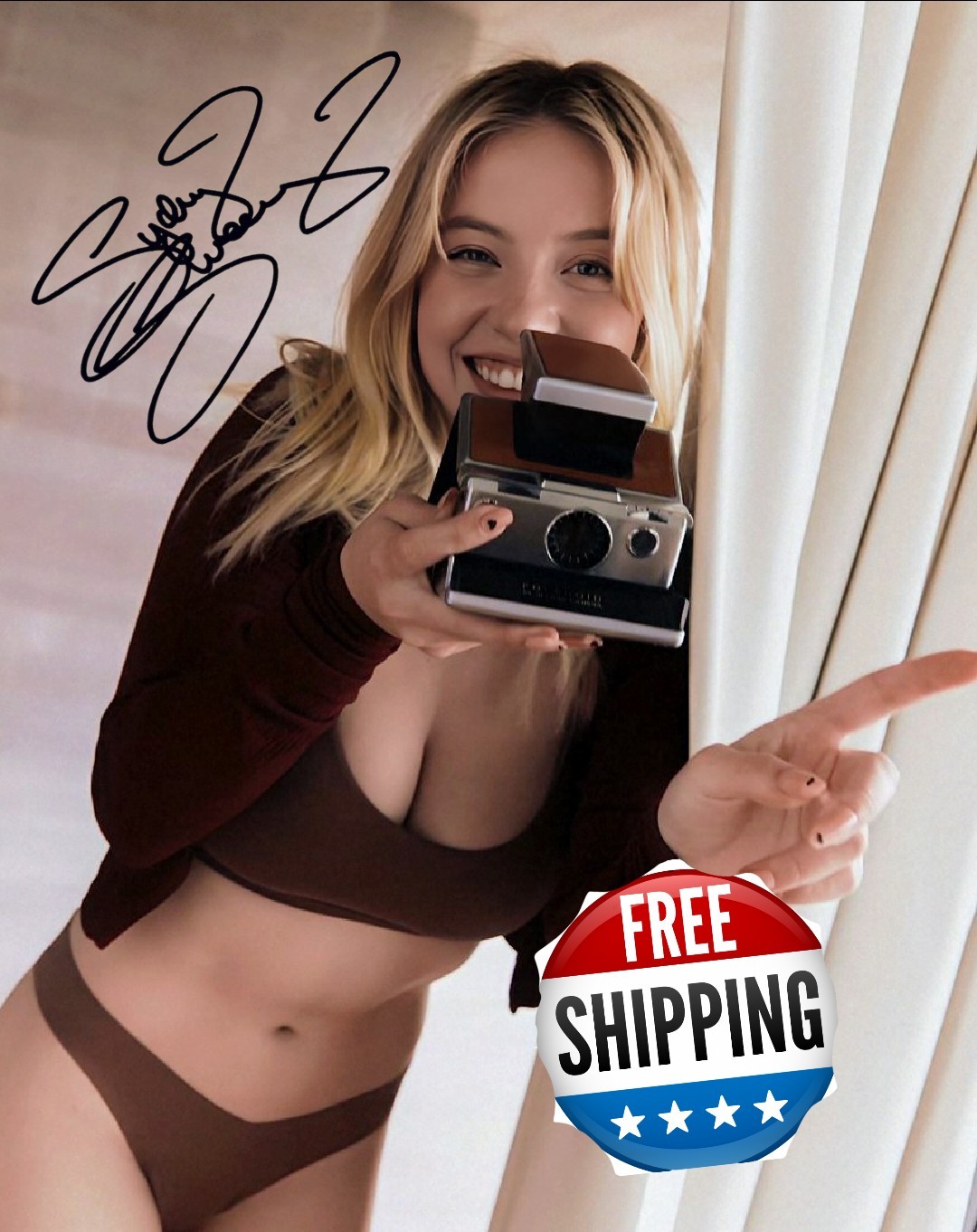 ⭐ Sydney Sweeney 🔥 Autographed Reprint Signed 8x10 Photo FAST FREE SHIPPING!