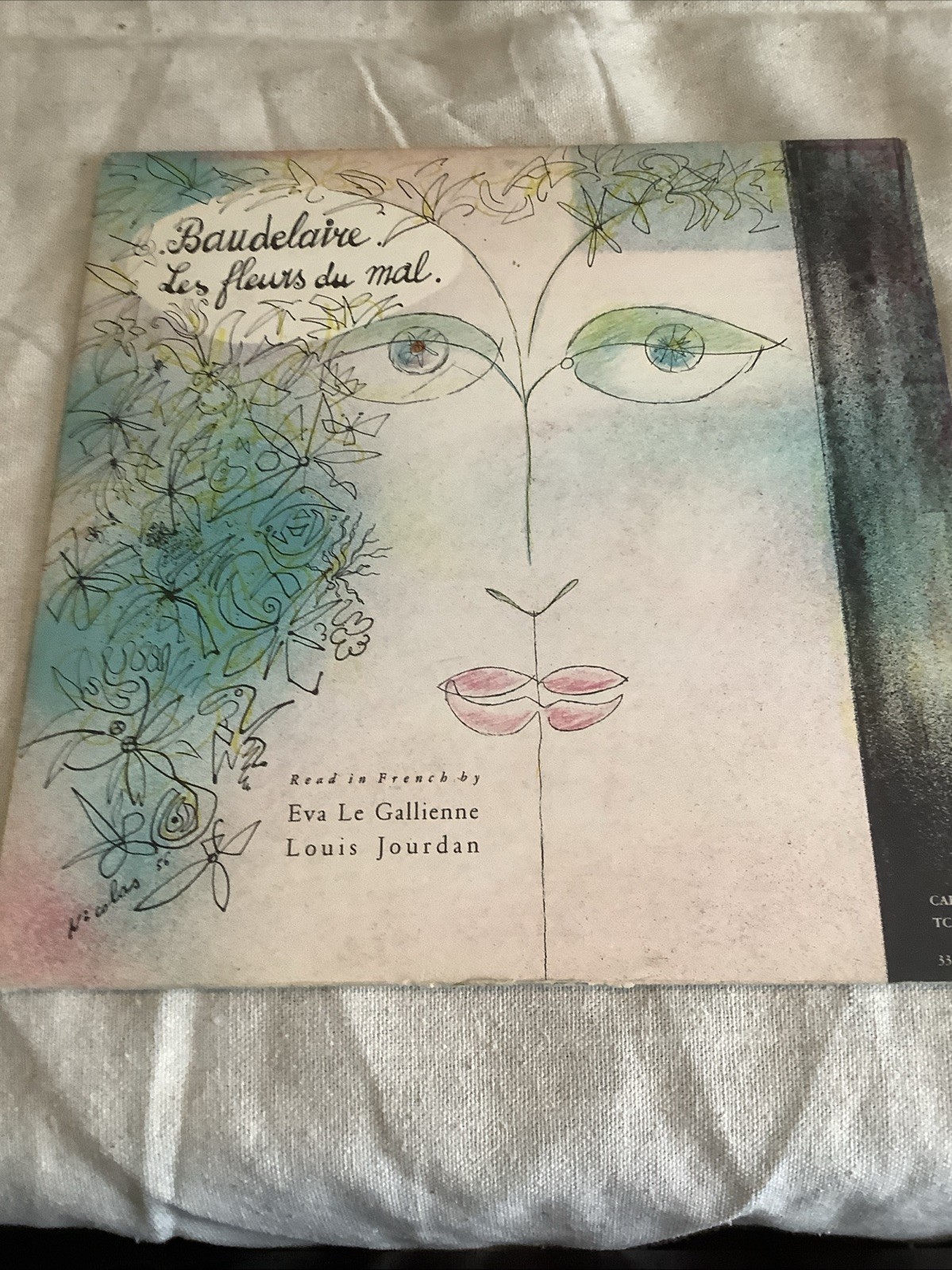 Baudelaire Les Fleurs Du Mal 1956 LP Mono Recording