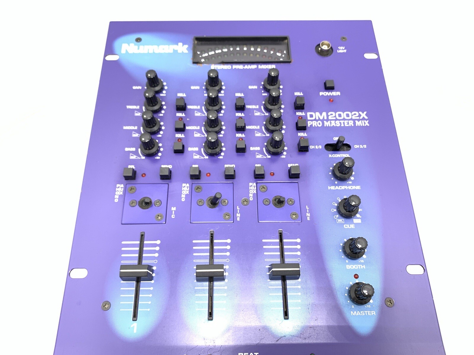 Numark DM-2002X Professional DJ Pro Mixer Vintage 1997 Work Perfect Good Look