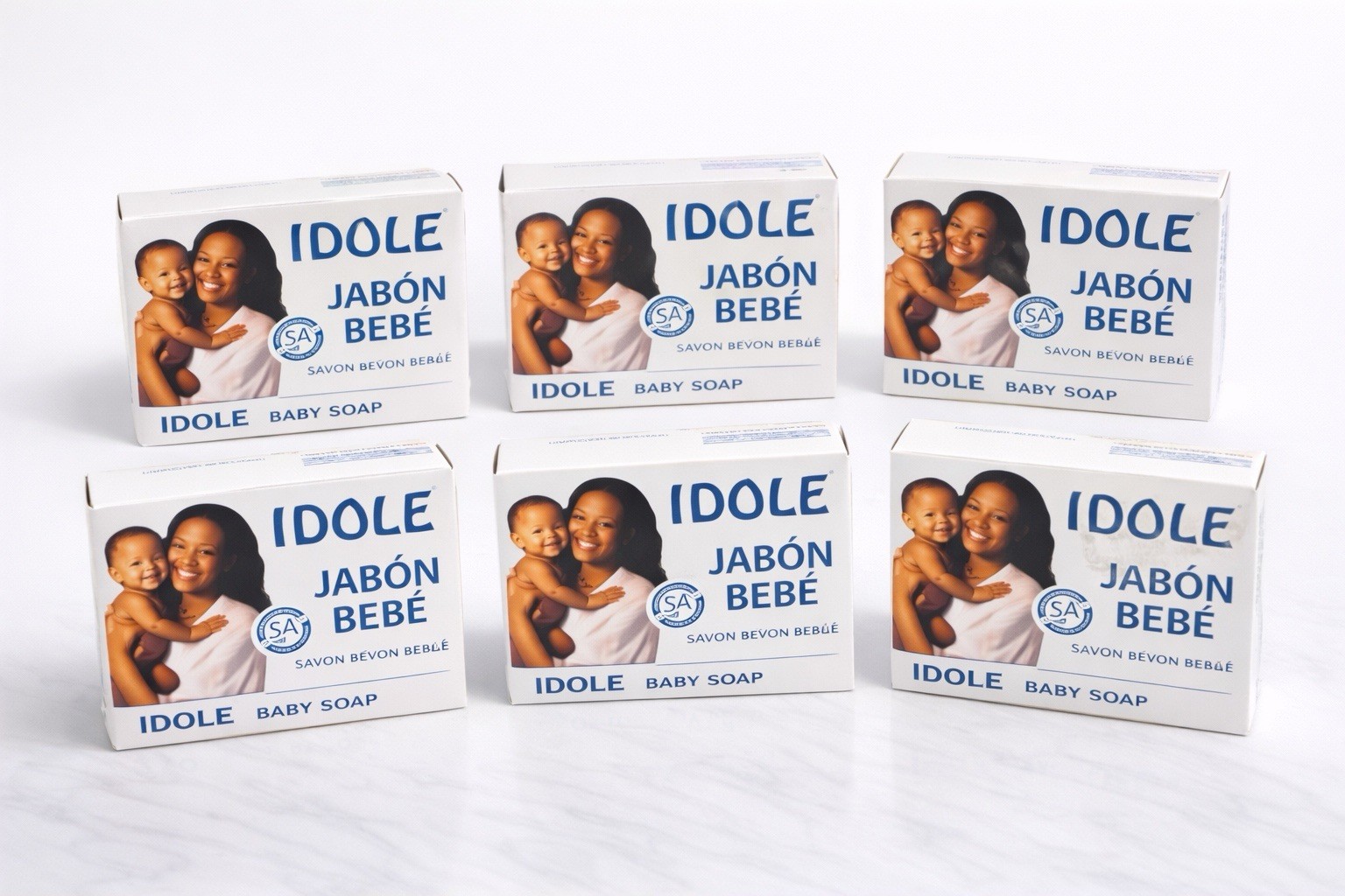IDOLE JABÓN BEBÉ Baby Soap 5-Pack Jabón Bebé IDOLE 5 Barra para Bebés