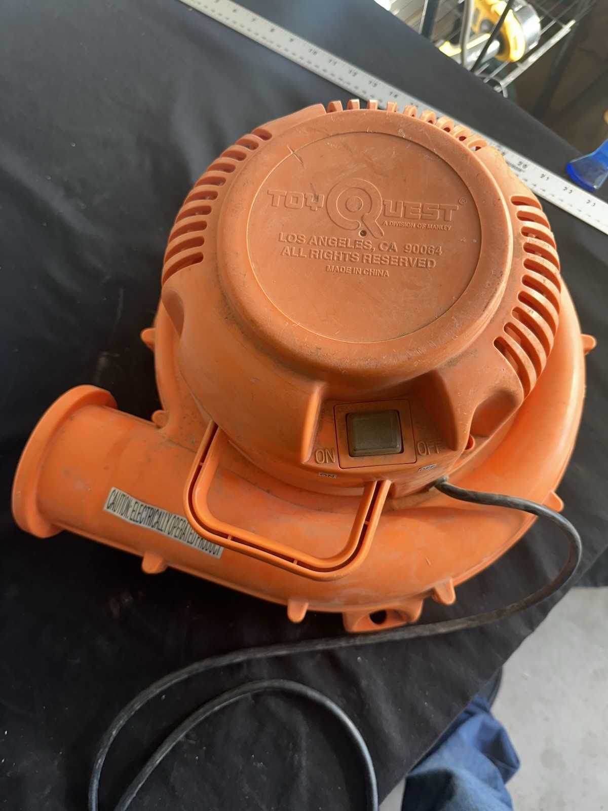 Toy Quest Electric Blower Manley 15 for Inflatable Bouncers 120v/60H/8amps 