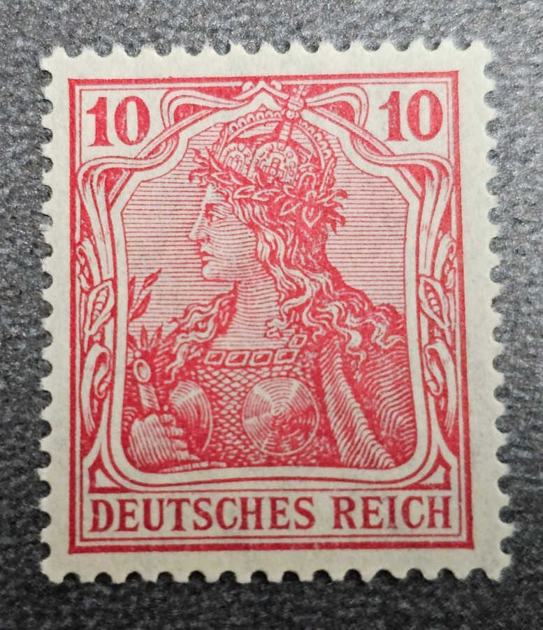 Stamp Germany Deutsches Reich Germania 10 Pfennig 1915 Mi. Nr. 86 [🇩🇪39462-6]