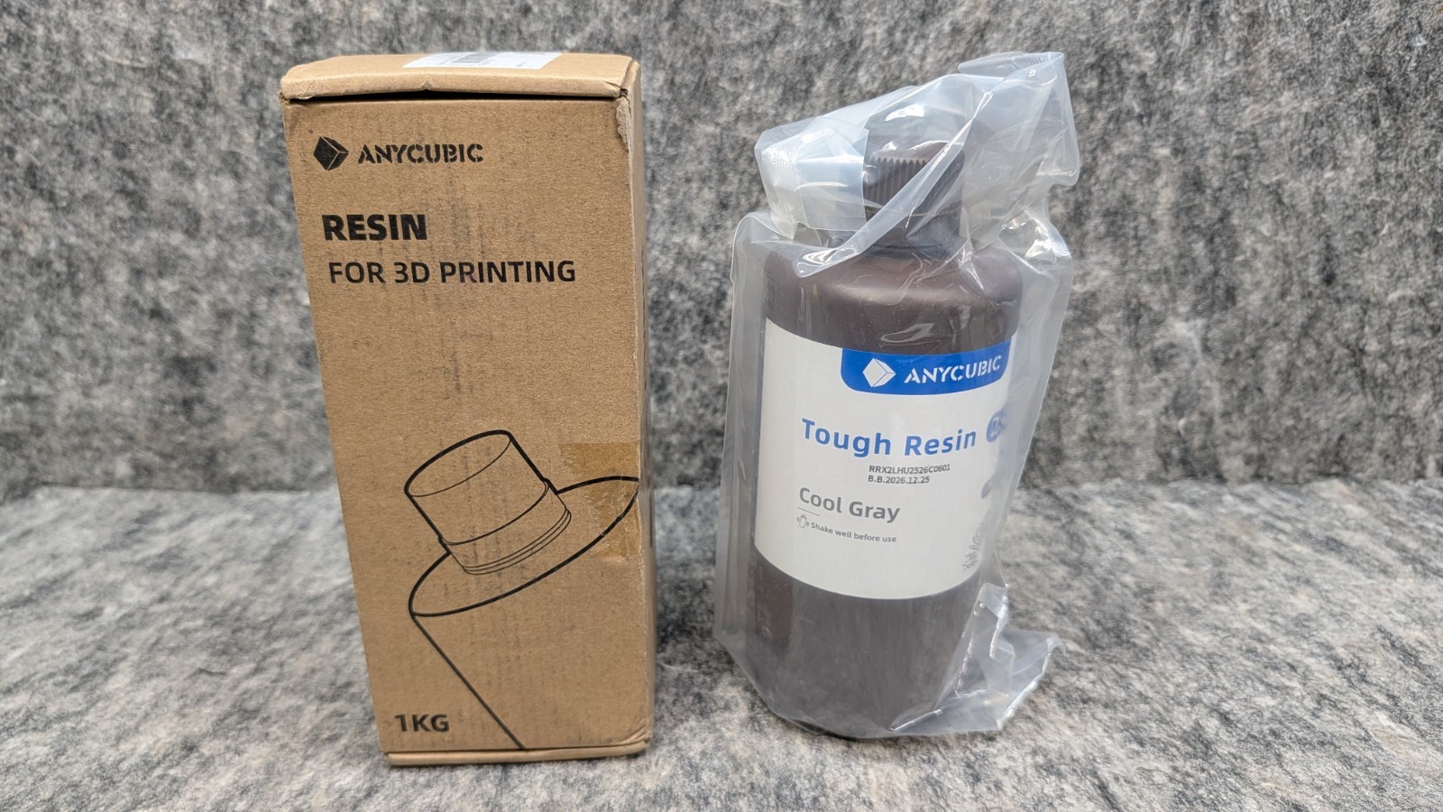 ANYCUBIC Plant-based Resin Cool Gray 1kg for LCD 3D Printer 🔥New/Sealed🔥