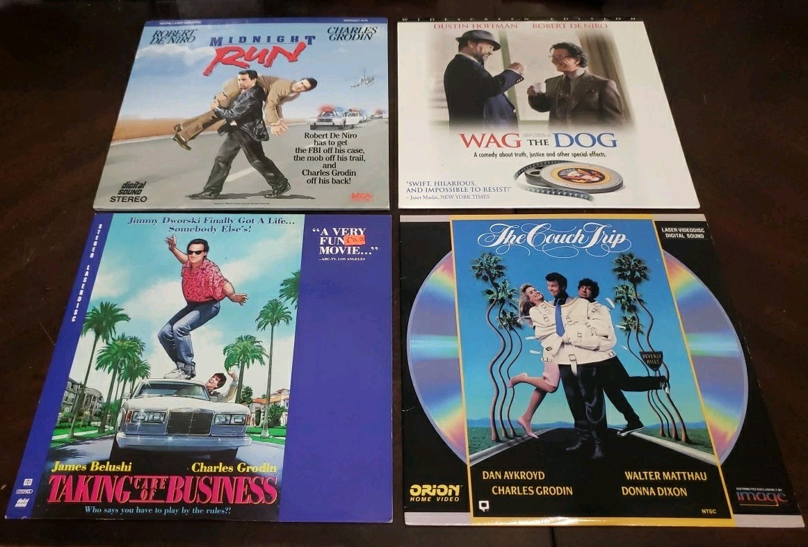 Lot Of 4 Comedy Laserdisc Midnight Run Wag The Dog Couch Trip Taking Care Of W14