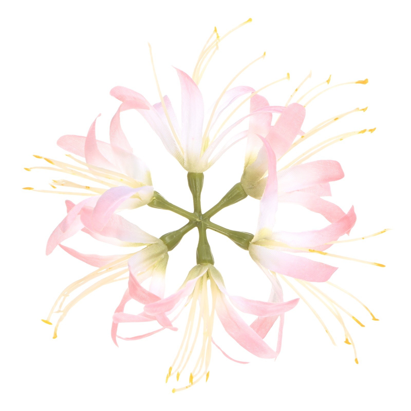 Artificial Flower Heads (7 Inch, Pink) 1 PCS - Spider Lily Silk Flowers