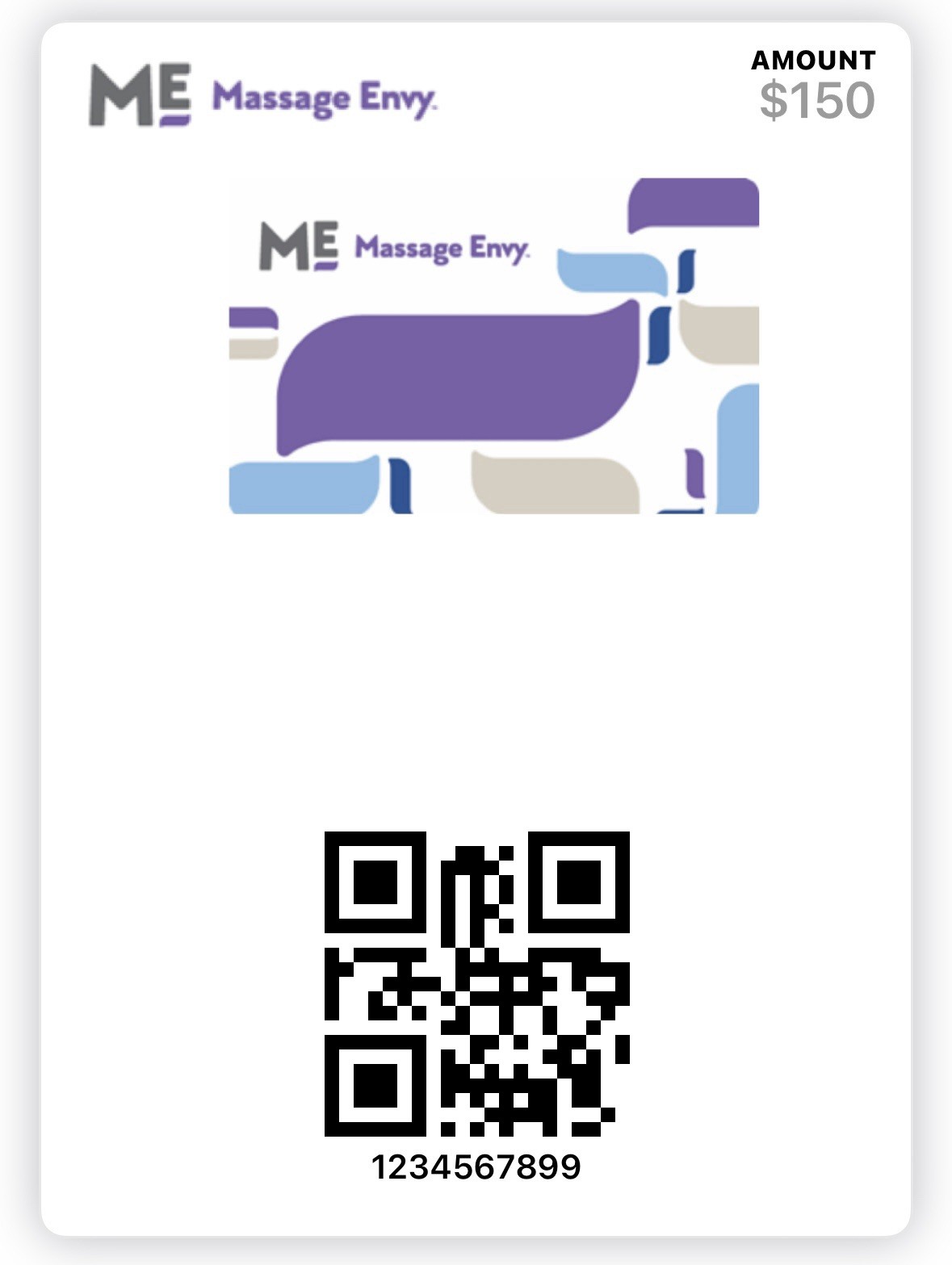 Massage Envy Digital Gift Card