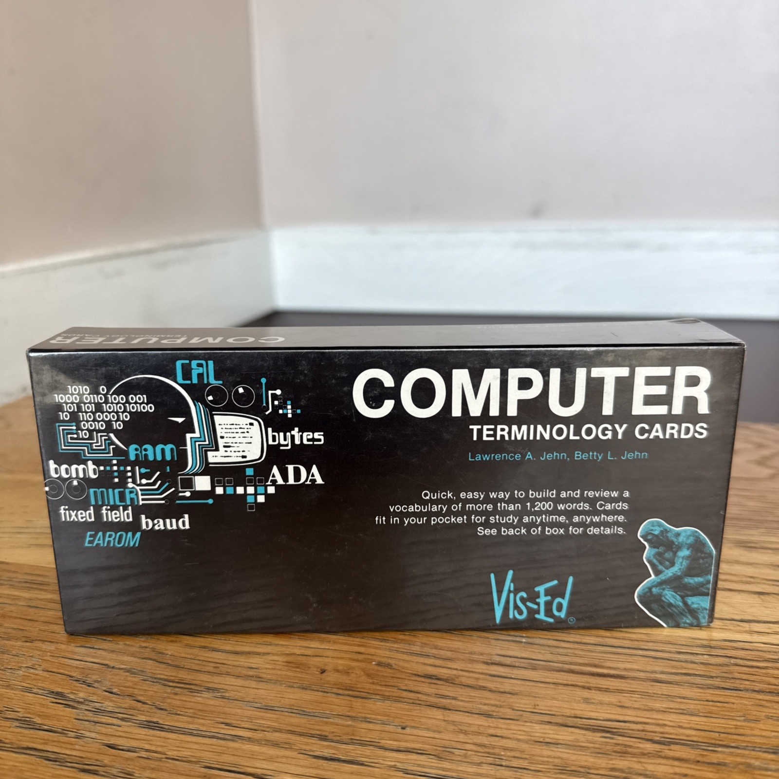 Vintage 1981 Vis-Ed Computer Terminology 1000 Flash Cards vocabulary Lexicon New