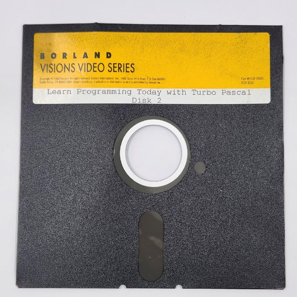 Borland Visions Video Series Part #61LB-VIS05 Learn Programming w/ Pascal Disk 2