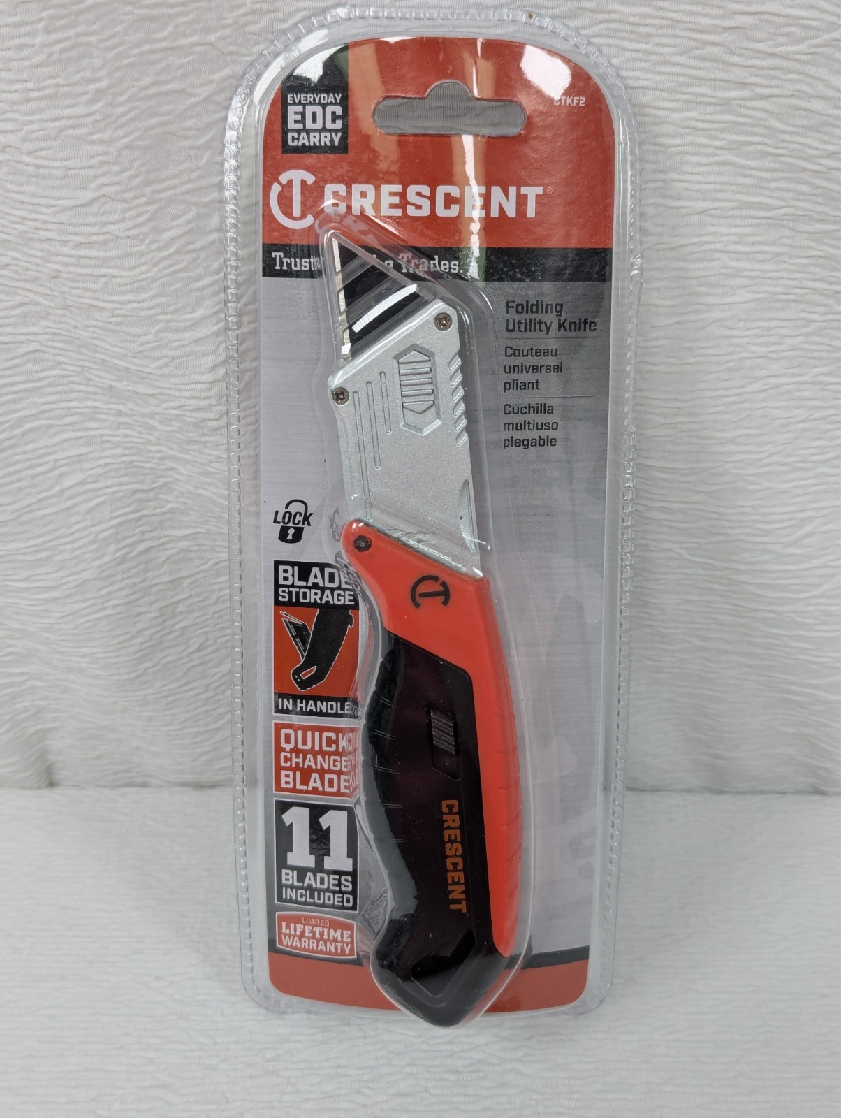 Crescent - CTKF2 - 11 Blades Included Folding Utility Knife