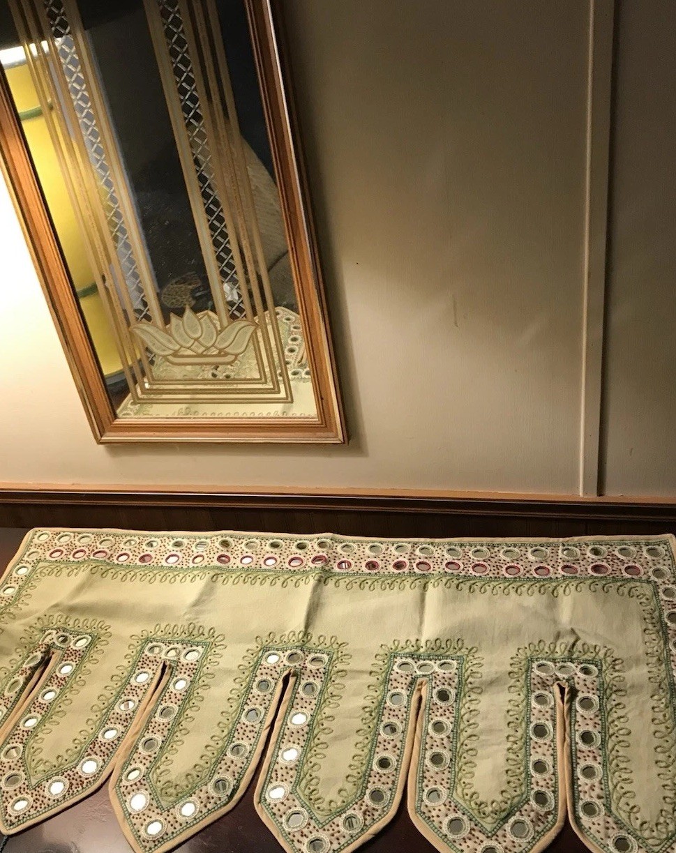 Ten Thousand Villages Mirrored Toran Valance