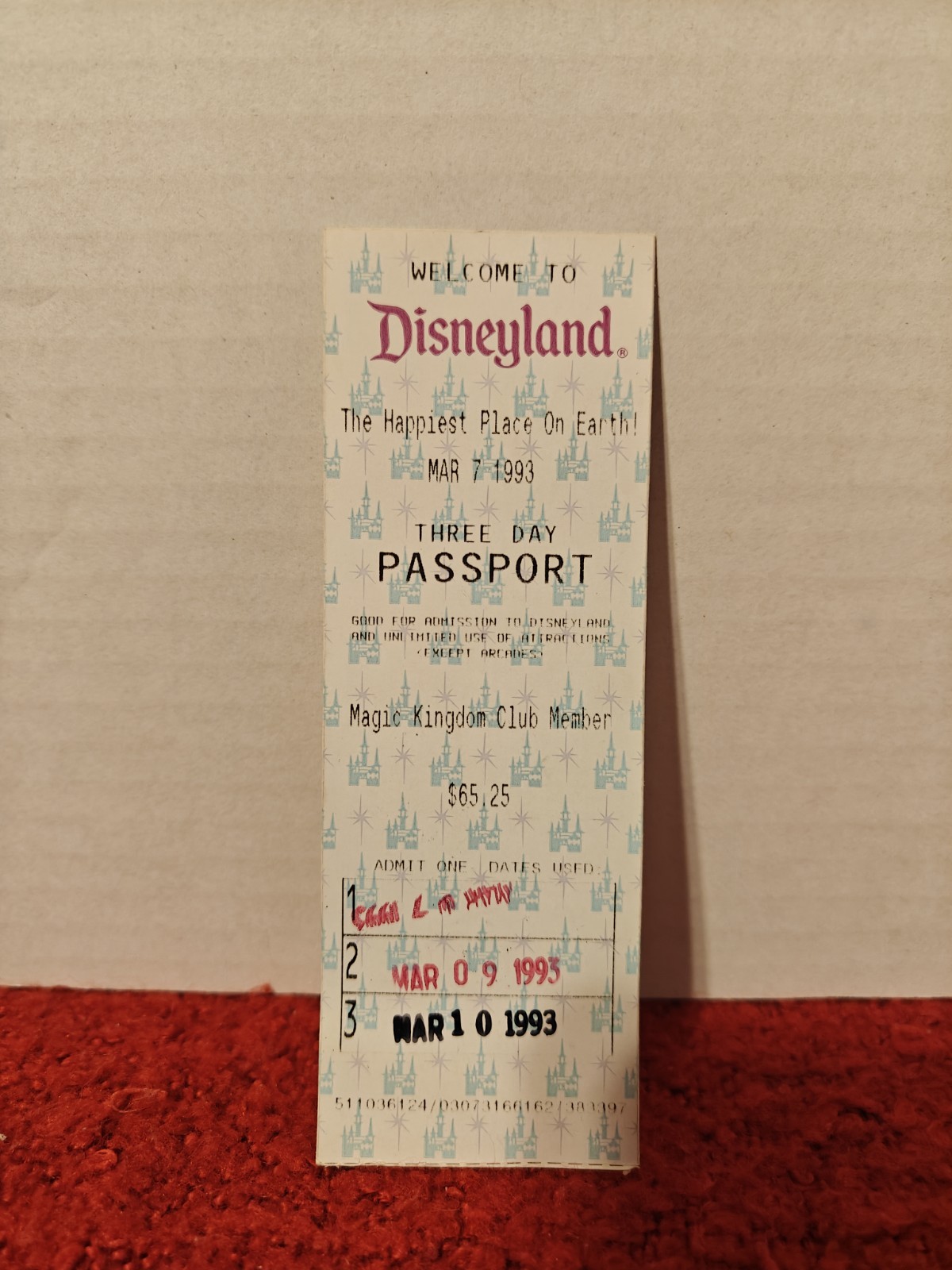 Three Day Disneyland Passport