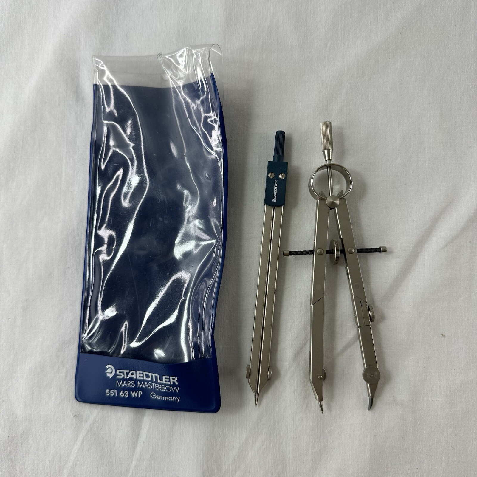 Drafting 2 Compass Staedtler Mars Masterbow 551 63 WP Vintage West Germany Made