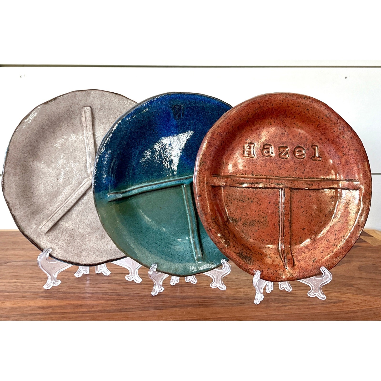 CLM Divided Dish - 3 Compartment Plates