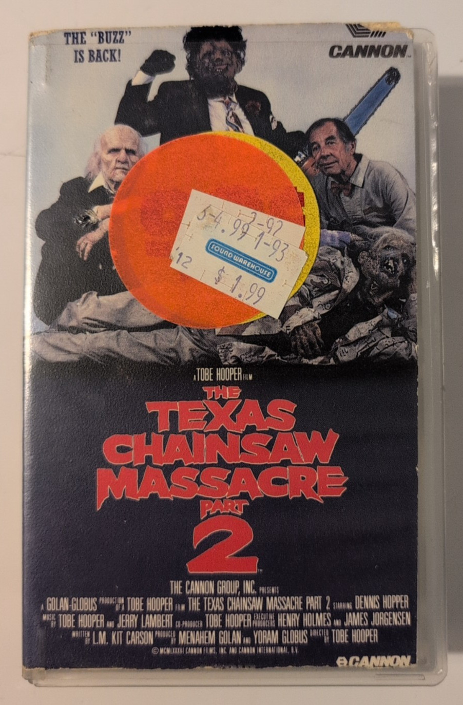 The Texas Chainsaw Massacre Part 2 Home Video BETA BETAMAX [NOT VHS] Media
