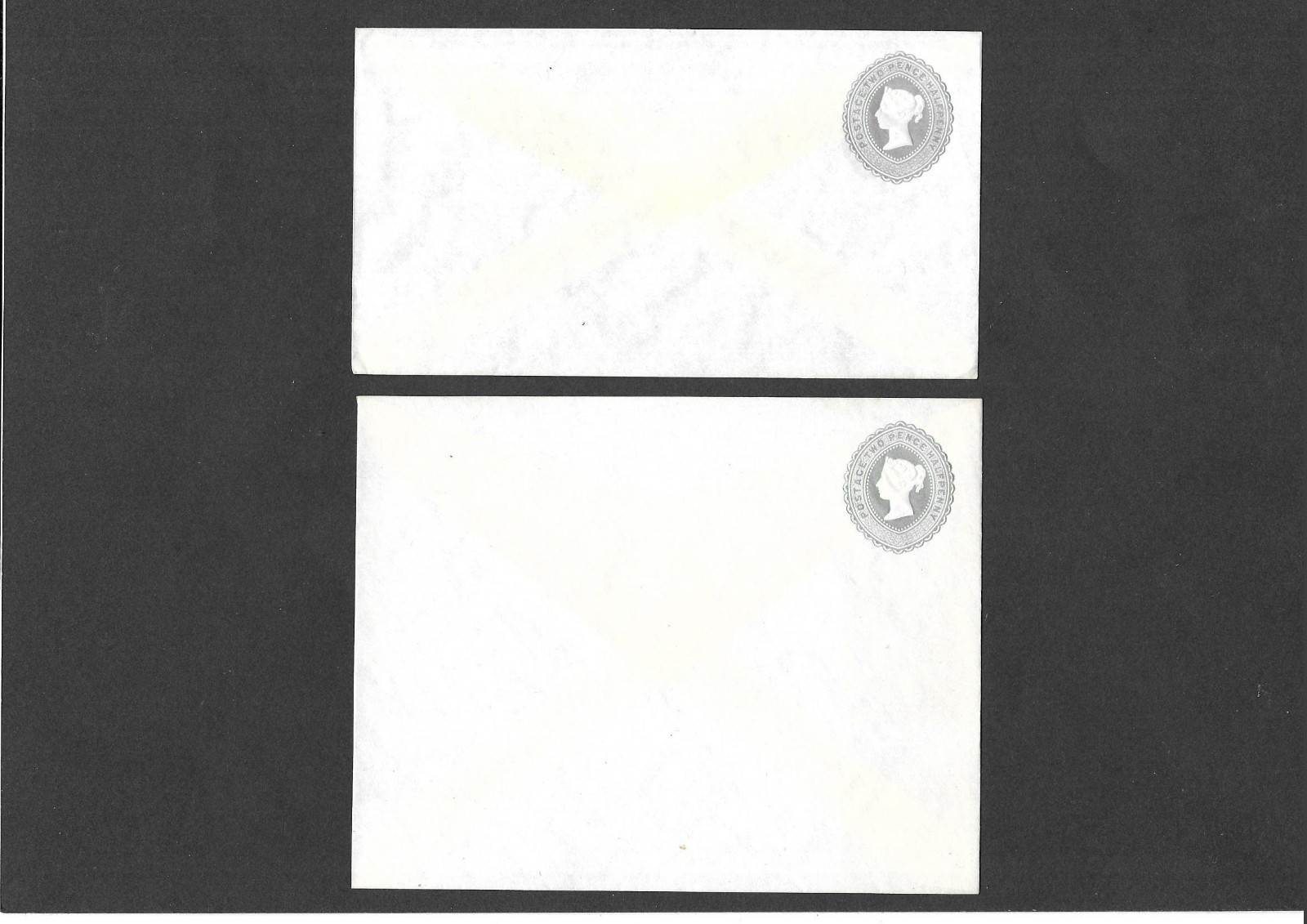 GB Stationery P.O. Issue 1892 QV 21/2d grey Envelopes size D & L H&B EP34 & EP35