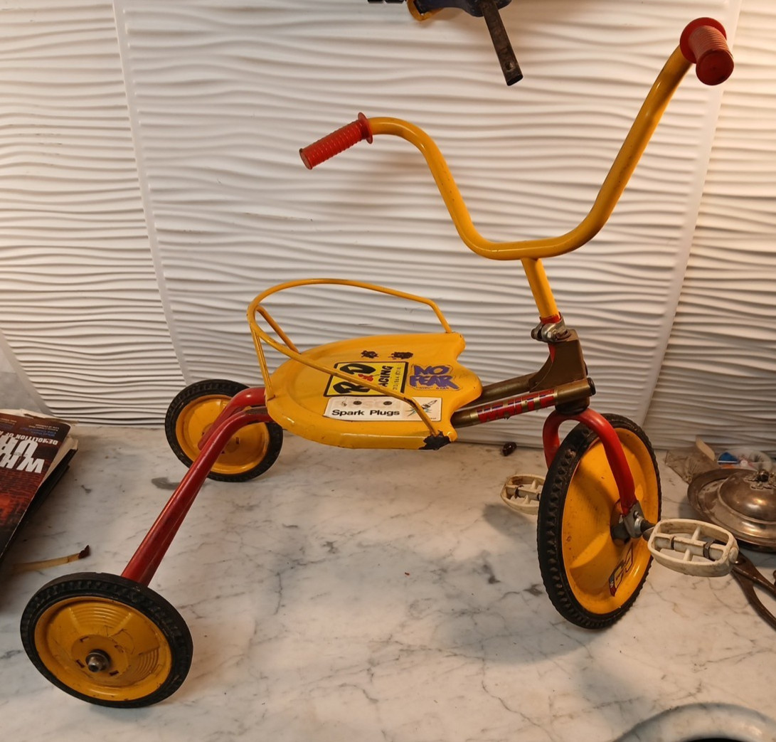 Vintage Original 1980s White Bros Tricycle Childs Trike 3 Wheeler