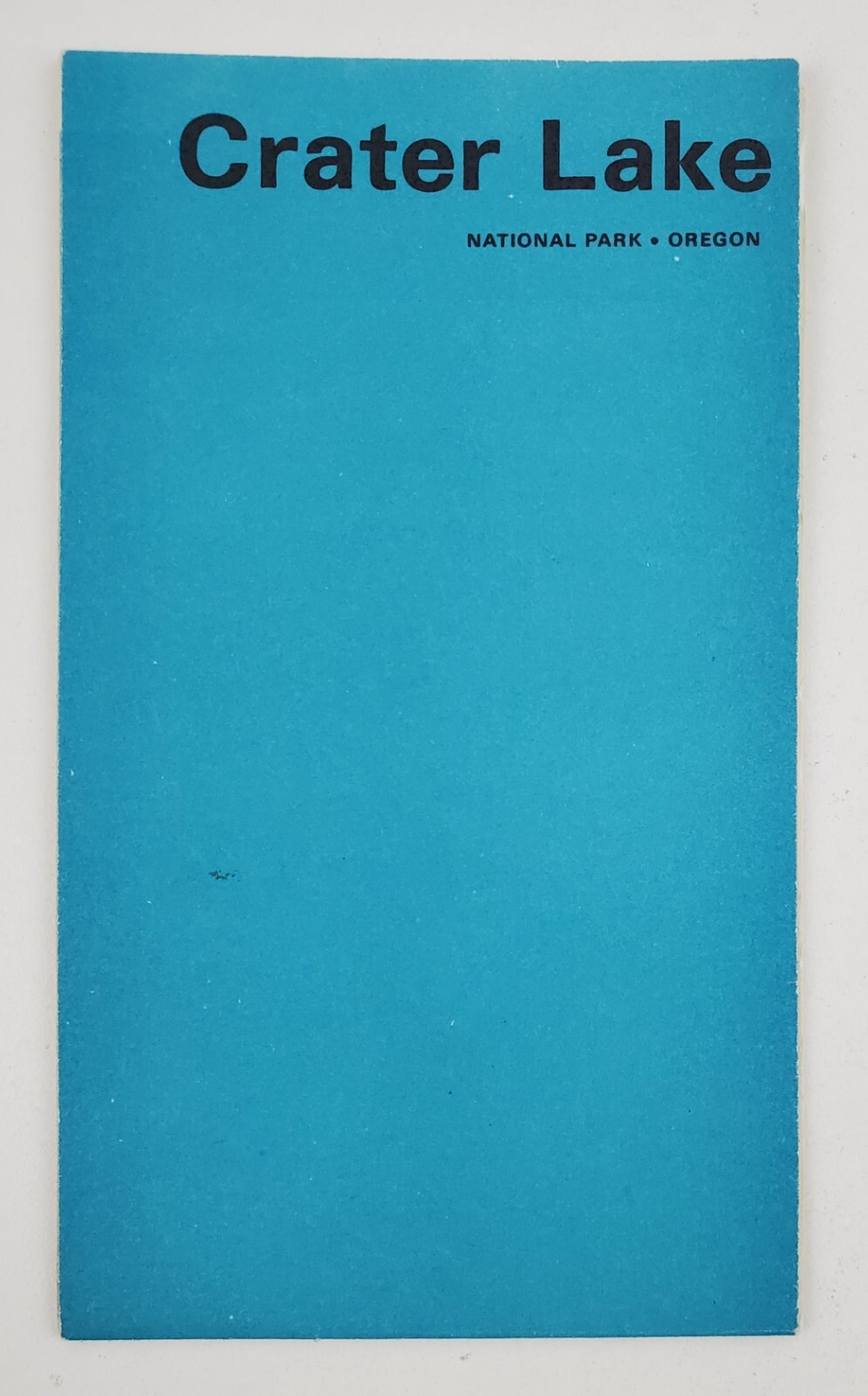 1968 Crater Lake Oregon National Park Vintage Map Brochure Info Services Tours