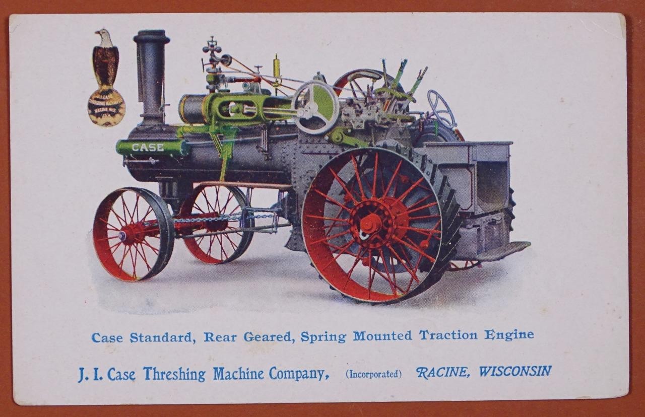 J I Case Threshing Machine Co Racine Wisc Advertising Post Card Not PostedPC1-12