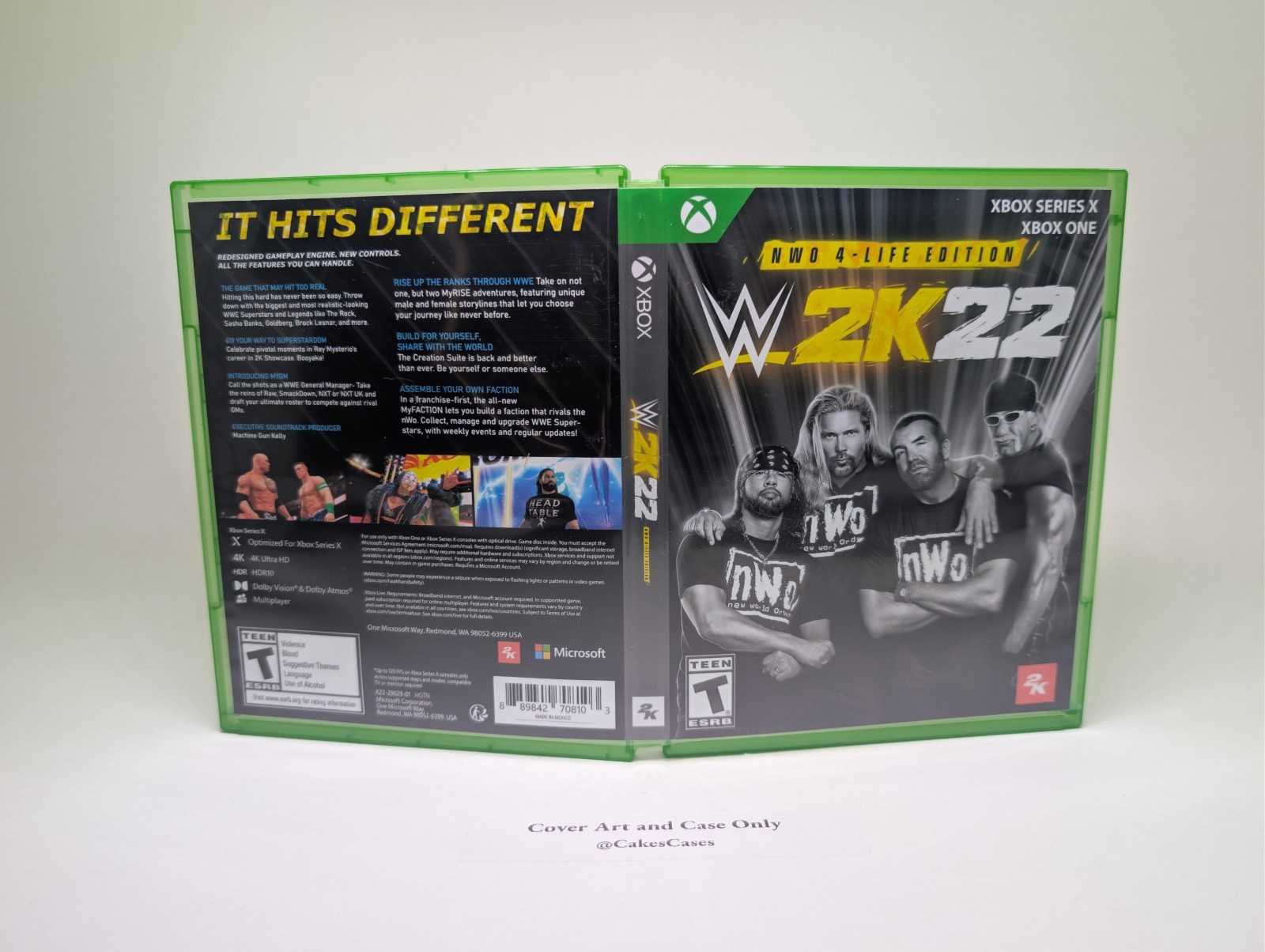 Replacement Case - NO GAME - WWE 2K22 NWO Edition - Physical Xbox X Case