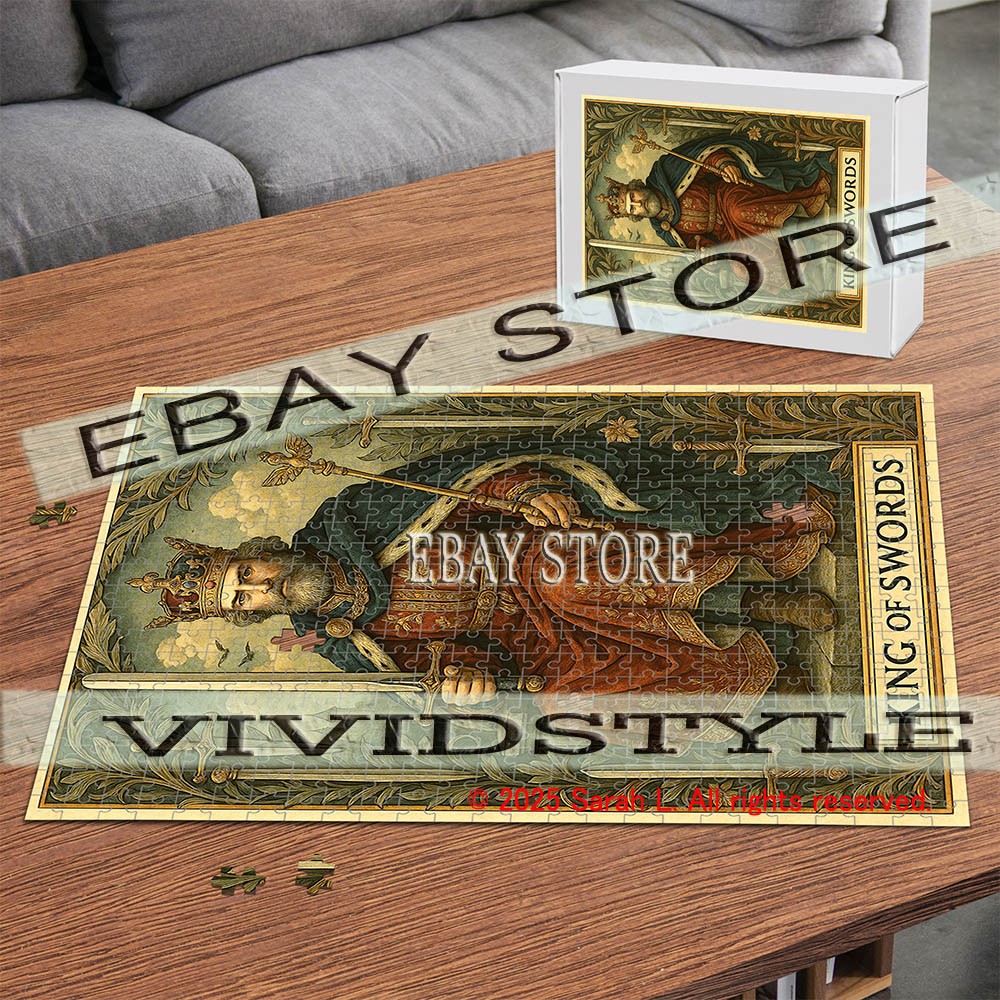 King of Swords Tarot Card Minor Arcana 500pc jigsaw puzzle 15X20.5 in