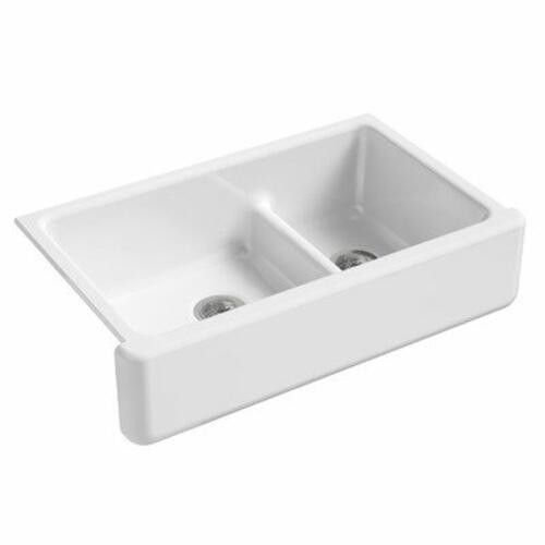 Kohler K-6427-0 Whitehaven White 36" Double Bowl Sink*NEW*