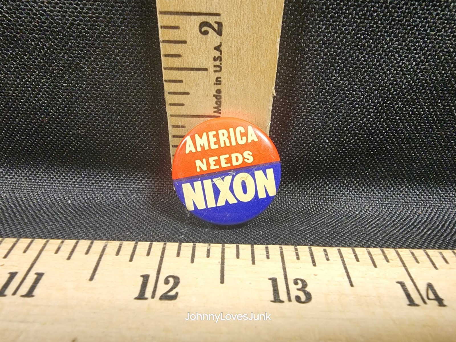 Vintage America Needs Nixon Presidential Political Pinback Button Used