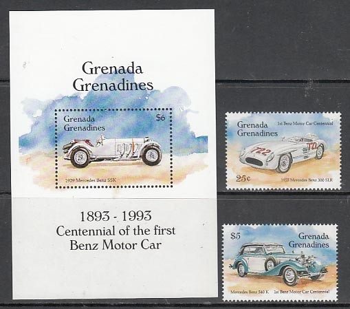 Grenada-Grenadines - Mail Yvert 1543/4+H.293 ** Mnh Cars