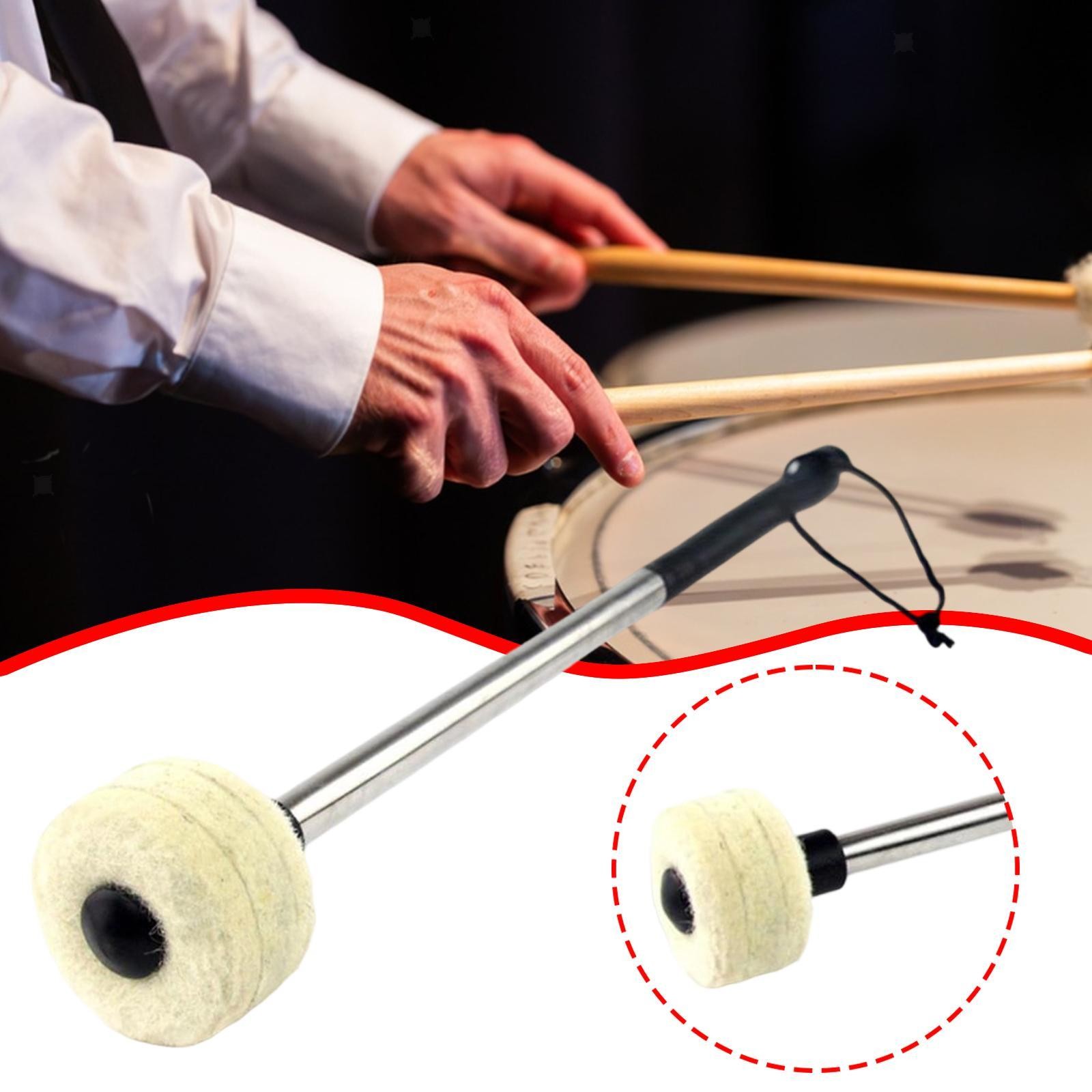 Bass Drum Mallet Comfort Handle Percussion Drumstick