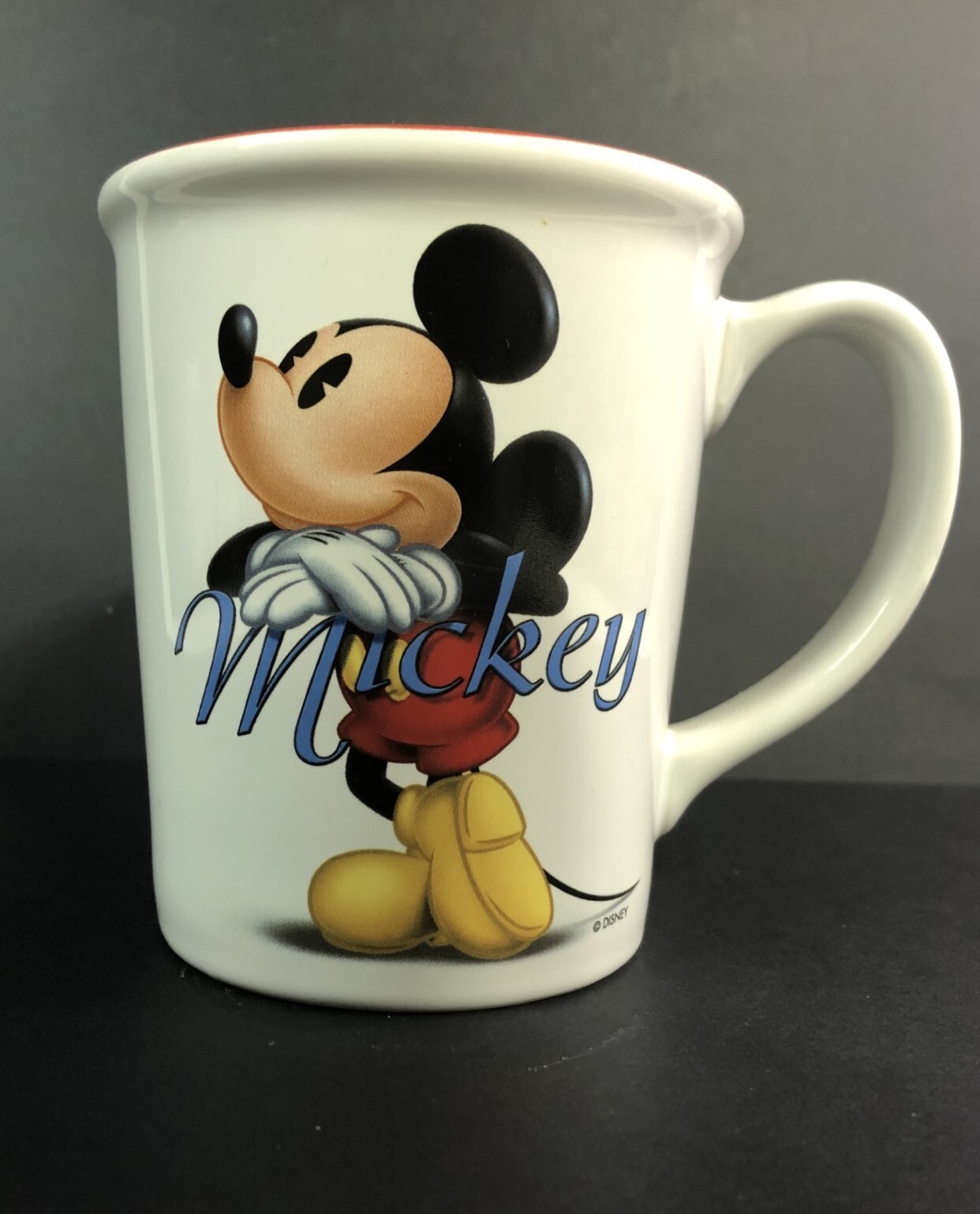 Mickey Mouse Coffee Mug JUMBO The Disney Store 5" tall x 4" wide Free Shipping