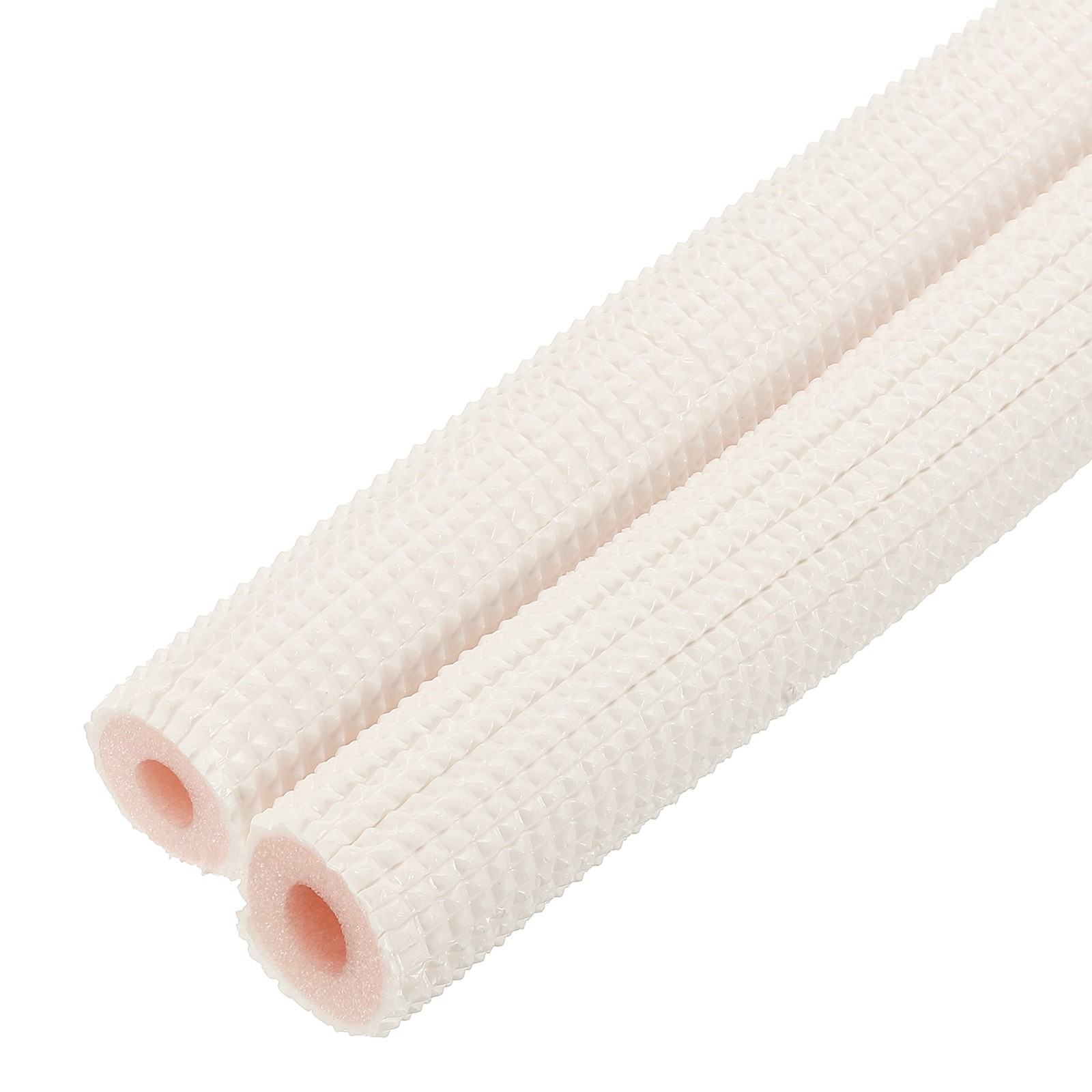 Pipe Insulation Foam Tube Heat Preservation Tubing 1/4" 3/8" 9.84Ft White/Pink