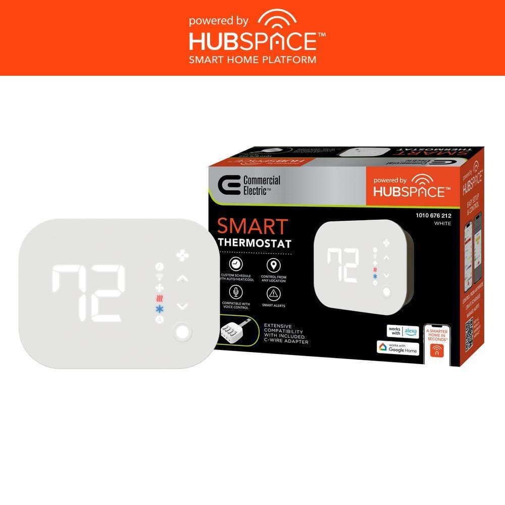 Commercial Electric Wi-Fi and Bluetooth Enabled Smart Programmable Thermostat