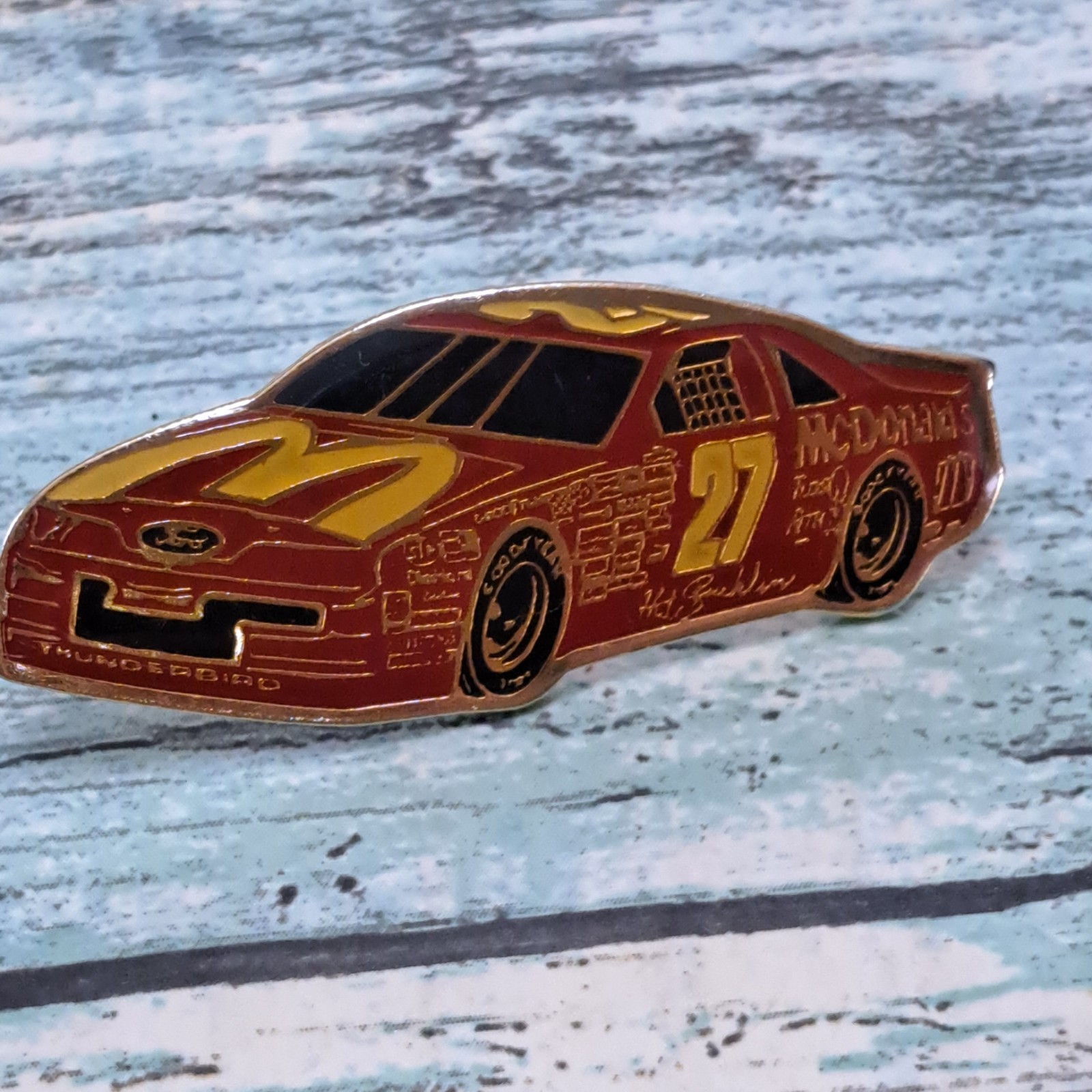 McDonald's Crew Employee Pin - Race Car 27 Ford