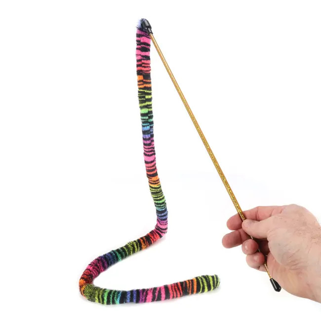 Ware Wild Rainbow Cat Wand Toy Pet Interactive