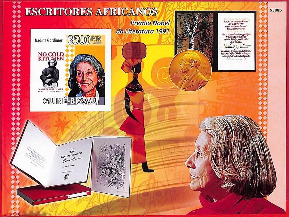 A5208 - GUINE-BISSAU - ERROR IMPERF Stamp Sheet - 2009 - African writers