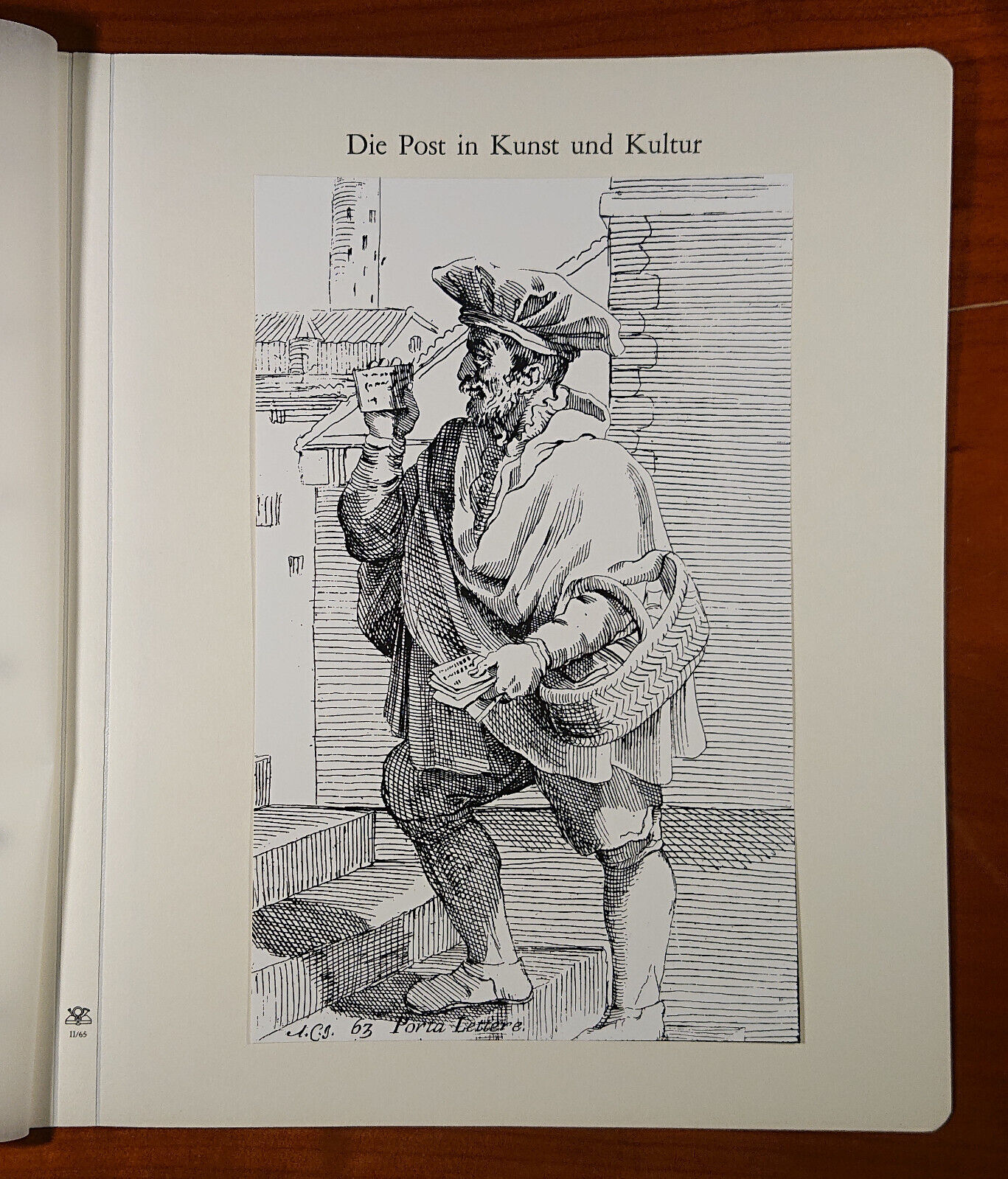 Vordruckblatt Post Art & Culture Italian Postman Print A.Carracci