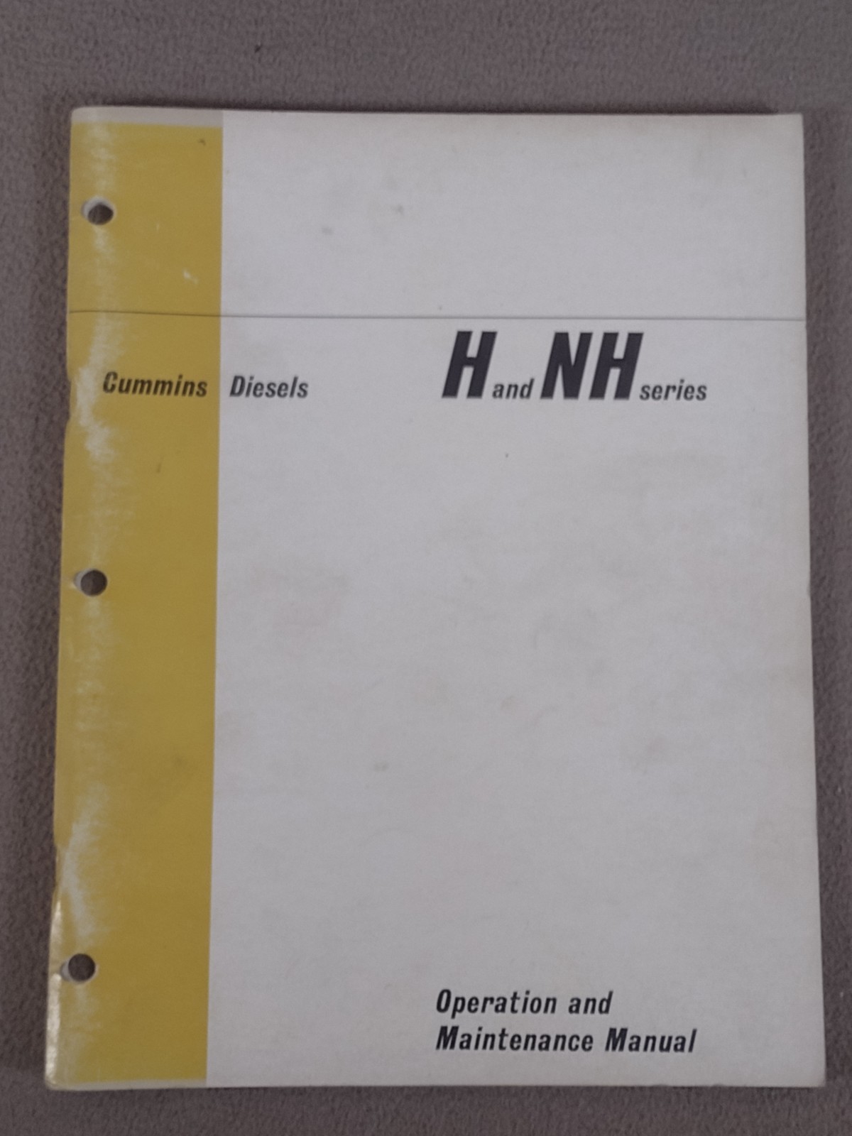 1967 Cummins H and NH Series Diesel Engines Shop Manual # 983620-B