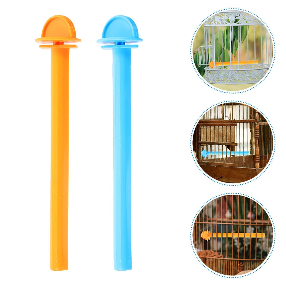  8 Pcs Bird Stand Claw Stick Parrot Perches for Cage Plastic Rod Only