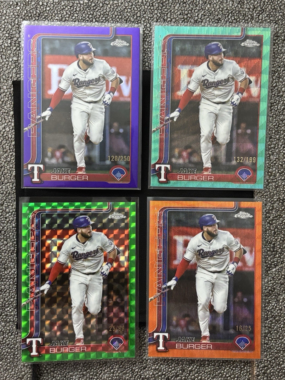 2025 Topps Chrome Update Jake Burger Partial Rainbow !!! /25 ,/99,/199,/250