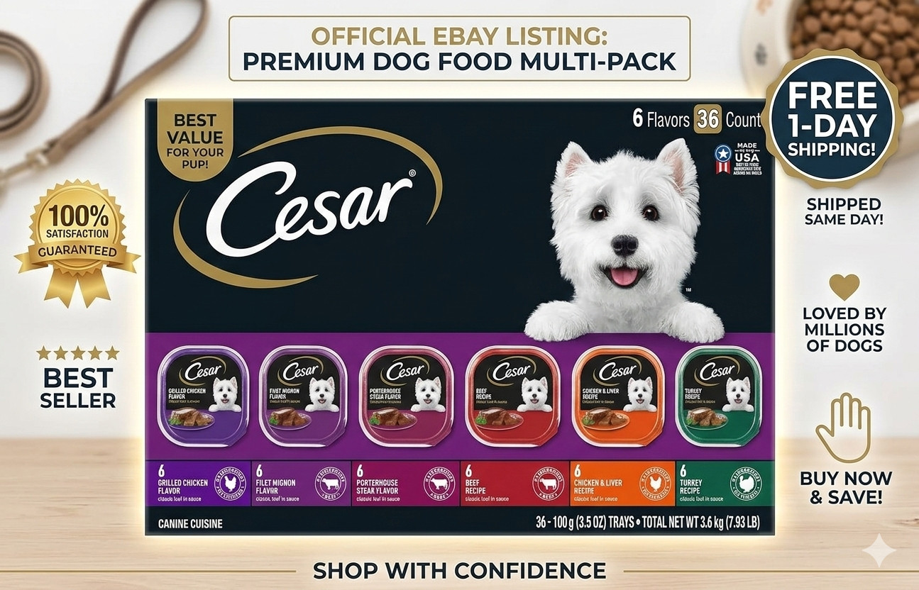 Cesar Wet Dog Food, Classic Loaf in Sauce Grilled Chicken, (36 Count),