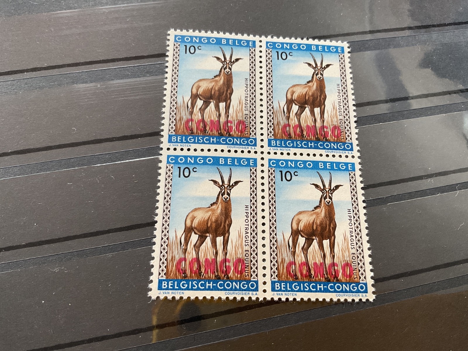 Belgian Congo Antelope  mint never hinged  stamps block  B3379
