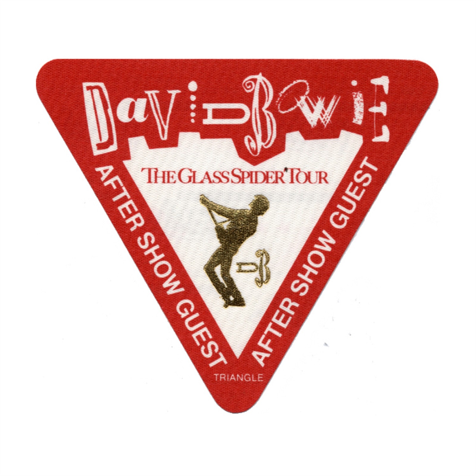 David Bowie 1987 The Glass Spider Concert Tour After Show Backstage Pass