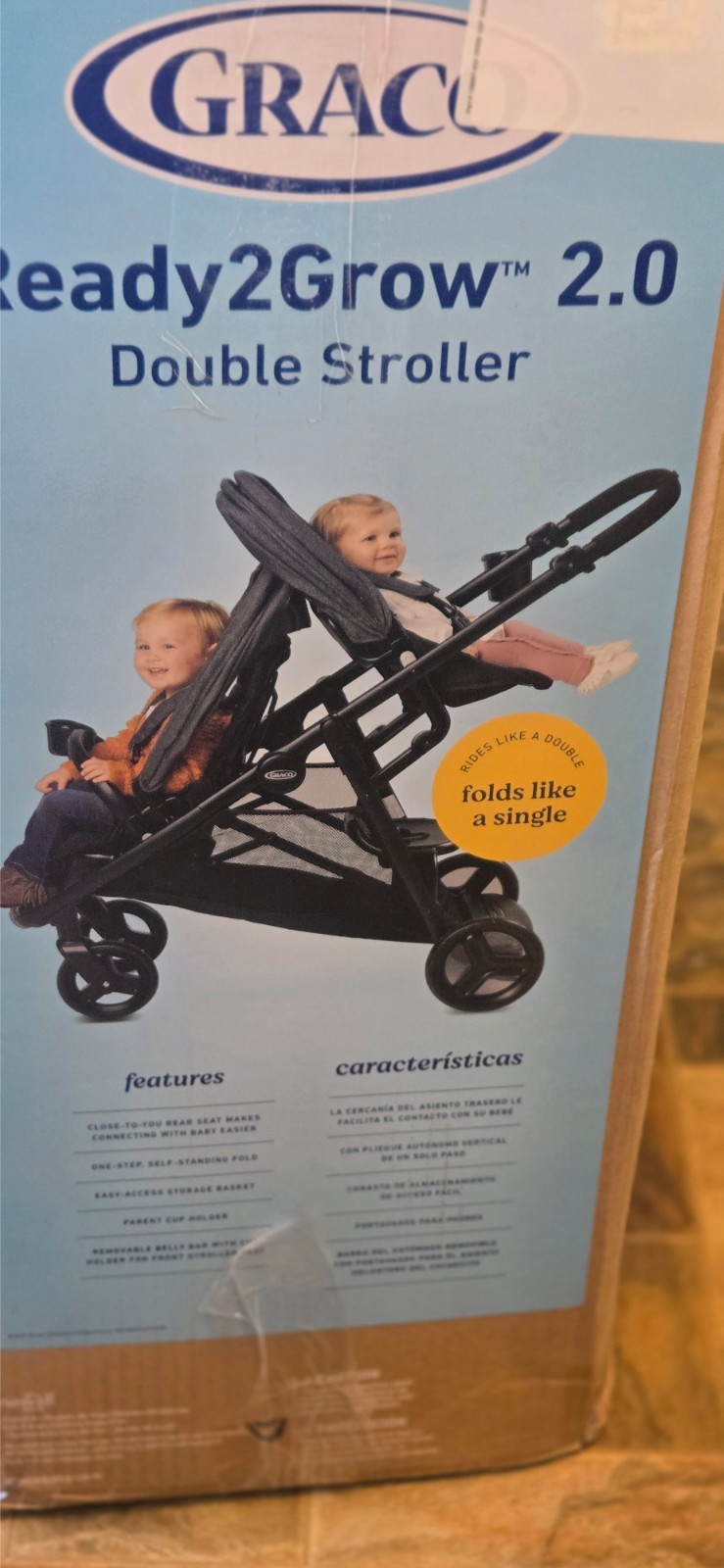 Graco ready to grow 2.0 double stroller