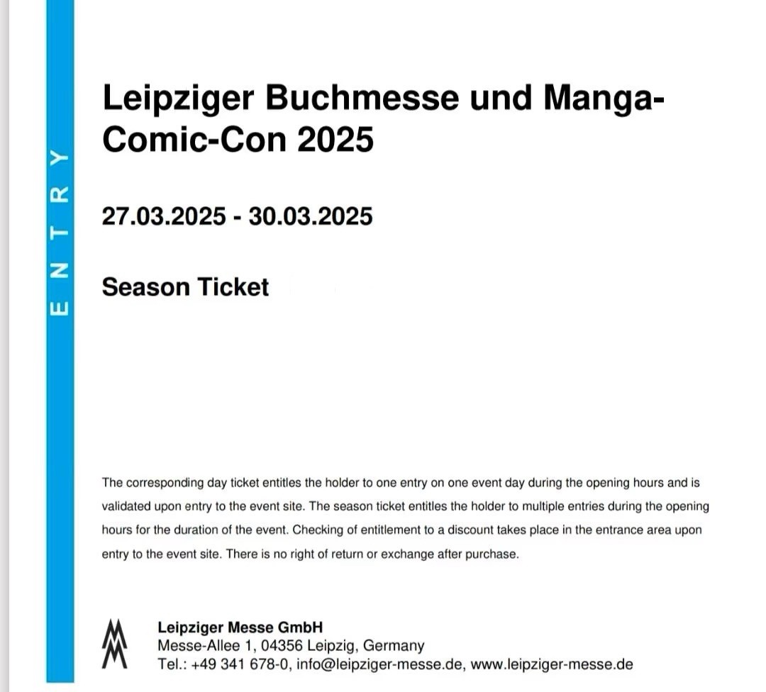 Season - Ticket LBM - 4 Tage (Leipziger Buchmesse)