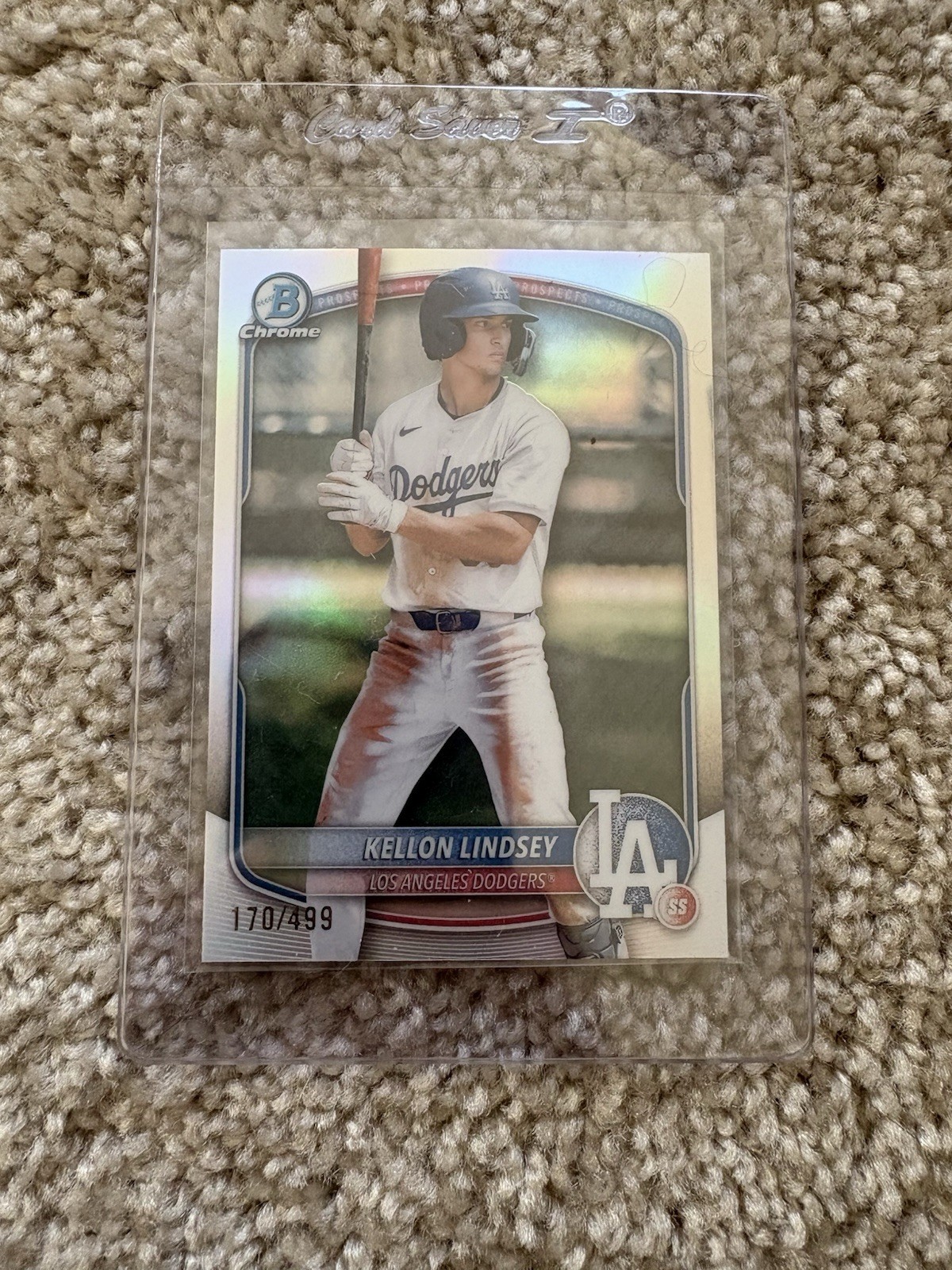 2025 Bowman - Chrome Prospects Kellon Lindsey #BCP-137 Refractor /499 (RC)